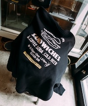 LANDER SANDWICHES×FREAK'S STORE/ランダー 別注 ビッグシルエット バックプリント クルーネックスウェット 【限定展開】