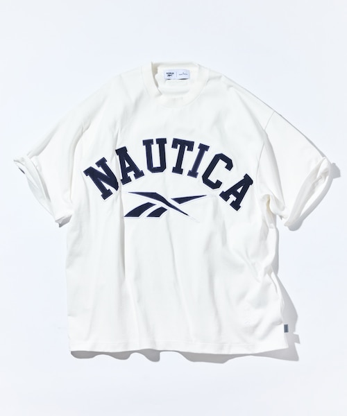 Exclusive】 ダブルネーム アーチロゴ クルーネックTシャツ ショート