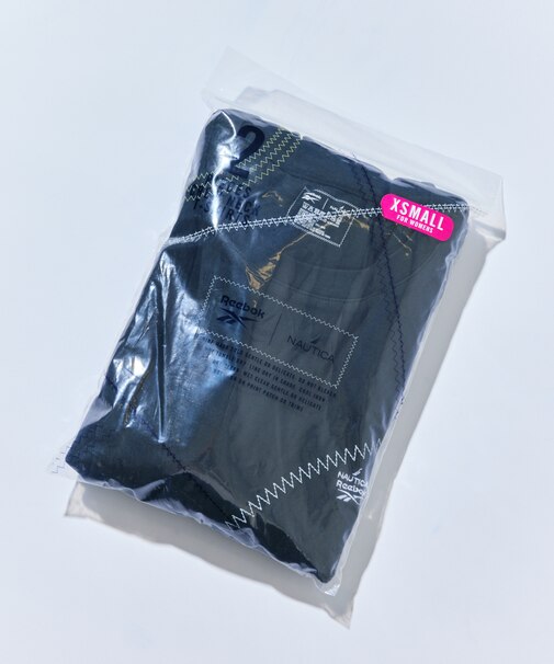 【Exclusive】2パック ダブルネーム ワンポイント ショートスリーブ Tシャツ [XSサイズ]