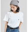 【Exclusive】2パック ダブルネーム ワンポイント ショートスリーブ Tシャツ [XSサイズ]