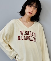 ヴィンテージライク 2way フットボールロンT