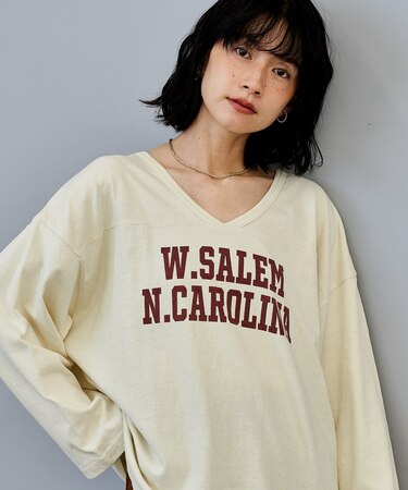 ヴィンテージライク 2way フットボールロンT