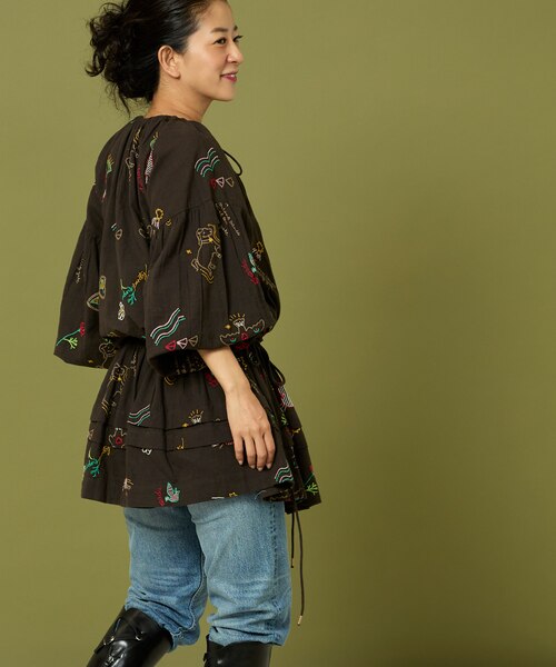 モチーフ刺繍 柄 ワンピース｜フリークスストアの通販｜&mall（アンド