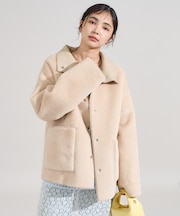 ファーボア スタンドコート