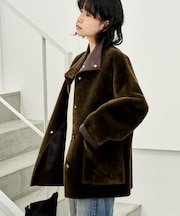 ファーボア スタンドコート