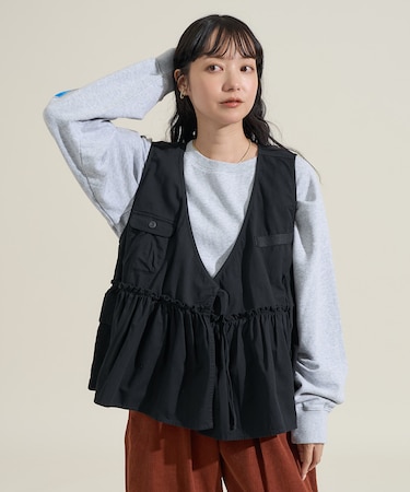 カシュクール ギャザーベスト