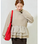 オーガンジー フリル 切り替え 裏毛 スウェット プルオーバー【限定展開】