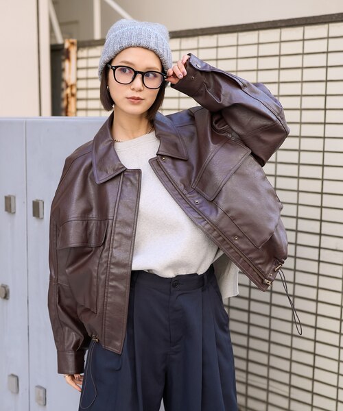 レザレット ショートブルゾン｜フリークスストアの通販｜&mall（アンド