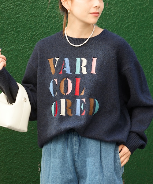 カラフル刺繍ロゴニット｜フリークスストアの通販｜&mall（アンド