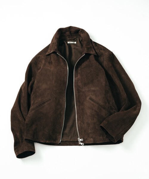 BEAUTY&YOUTH スエードシングルライダース M スエード シングルライダースジャケット グレージュ – MINIMAL