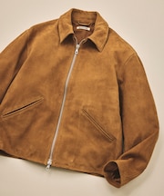 Goat Leather スエード ミニマル シングルライダース