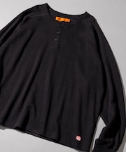 別注 サーマル ヘンリーネック ロングスリーブ Tシャツ