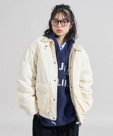 コットンナイロン ショートブルゾン