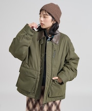 コットンナイロン ショートブルゾン