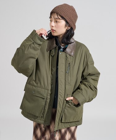 コットンナイロン ショートブルゾン