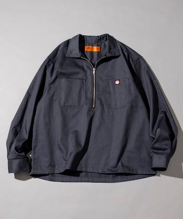 別注 ハーフジップ プルオーバー ロングスリーブ シャツ