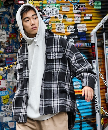 Relax Fit リラックスフィット ヘビーネル チェック シャツ 【限定展開】