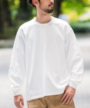 10.5オンス HEAVY WEIGHT ヘンリーネック ロングスリーブTシャツ