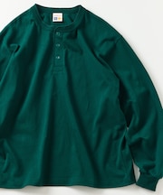 10.5オンス HEAVY WEIGHT ヘンリーネック ロングスリーブTシャツ