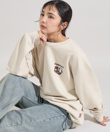Coleman×matsui×FREAK'S STORE 別注 rocky camping  ドローコード クルーネック スウェット