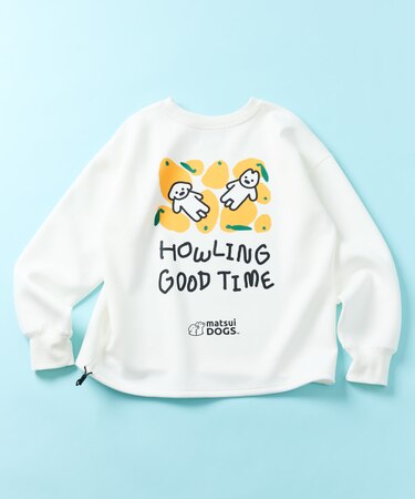 matsui×FREAK'S STORE 別注 ｢レモン」ドローコード バックプリント クルーネックスウェット