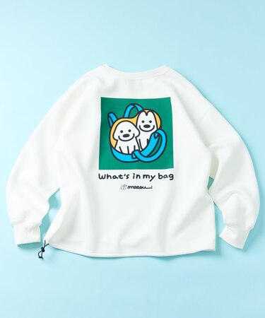 matsui×FREAK'S STORE 別注「つれてって Take me」 ドローコード バックプリント クルーネックスウェット