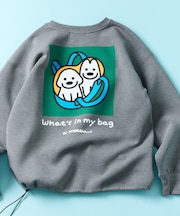 matsui×FREAK'S STORE 別注「つれてって Take me」 ドローコード バックプリント クルーネックスウェット