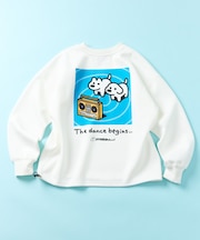 matsui×FREAK'S STORE 別注「dancing」ドローコード バックプリント クルーネックスウェット