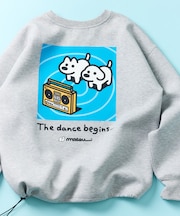 matsui×FREAK'S STORE 別注「dancing」ドローコード バックプリント クルーネックスウェット