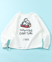 matsui×FREAK'S STORE 別注「トラベル」ドローコード バックプリント クルーネックスウェット