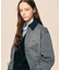 Women's 中綿 クラッシュド チノジップブルゾン