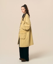 クラッシュド ダックロングコート ヴィンテージ