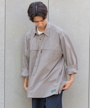 別注 フィッシングポケット ロングスリーブ チェックシャツ