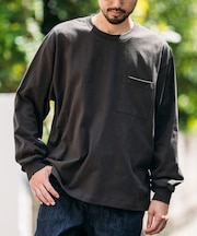 10.5オンス HEAVY WEIGHT ロングスリーブクルーネック ポケットTシャツ