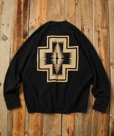 別注 ヴィンテージライク バックプリント クルーネック スウェット