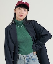 ウォッシャブル タートルネックニット