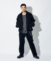 別注 SMU PT-38 SETUP 2TUCK CORDUROY WIDE PANTS 【セットアップ対応】