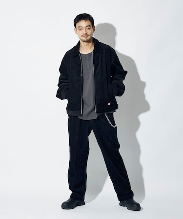 別注 SMU PT-38 SETUP 2TUCK CORDUROY WIDE PANTS 【セットアップ対応】