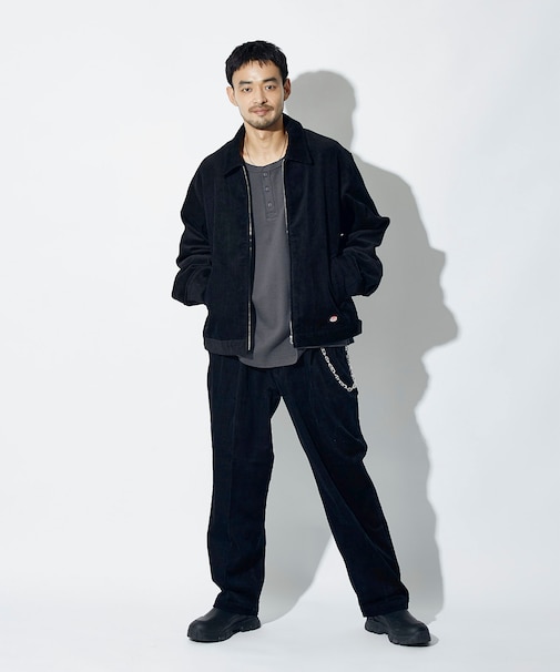別注 SMU PT-38 SETUP 2TUCK CORDUROY WIDE PANTS 【セットアップ対応】
