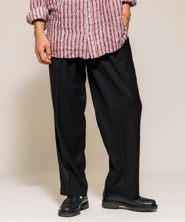 別注 SMU PT-38 SETUP 2TUCK TR WIDE PANTS 【セットアップ対応】