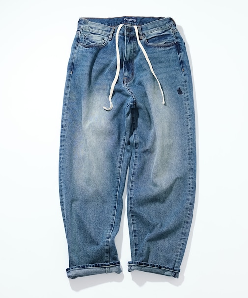 ヴィンテージ加工 バギーシルエット デニムパンツ