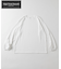 High-Twist Smooth ソリッド ロングスリーブTシャツ 無地