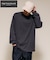 High-Twist Smooth ソリッド ロングスリーブTシャツ 無地