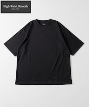High-Twist Smooth ソリッド ショートスリーブTシャツ 無地