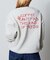 ビッグシルエット バックプリント クルーネックスウェット / EVERY DAY 【限定展開】