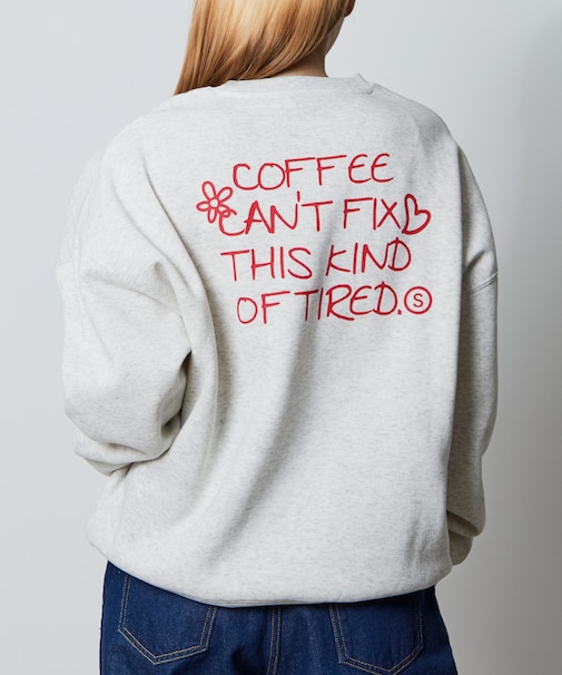 ビッグシルエット バックプリント クルーネックスウェット / EVERY DAY 【限定展開】