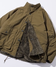 ビッグシルエット スタンドネック リバーシブル ボアブルゾン