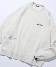 WILD THINGS×FREAK'S STORE/ワイルドシングス 別注 ビッグシルエット マルチプリントデザイン クルーネックスウェット 【限定展開】