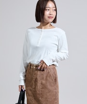 ＜調温素材＞INKEEP ヘンリーネックトップス