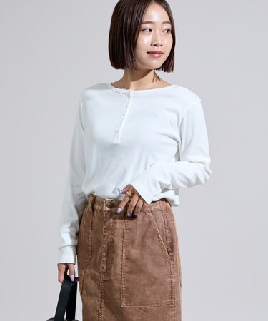 ＜新色追加＞調温素材 INKEEP ヘンリーネックトップス